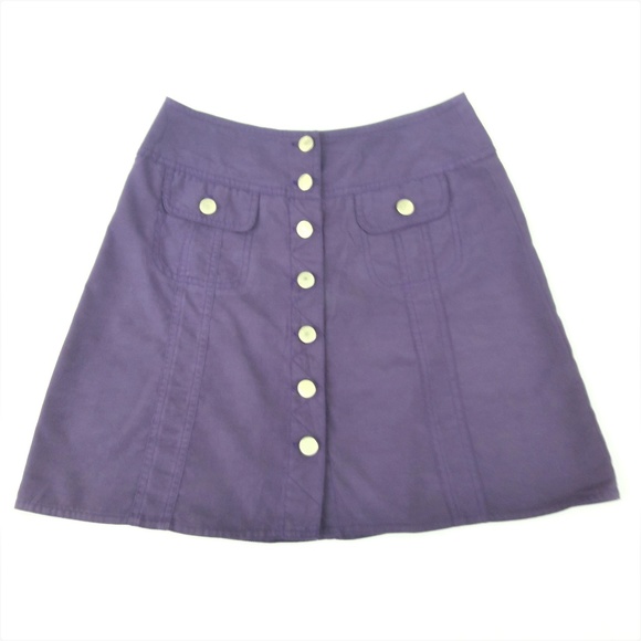 ESPRIT Dresses & Skirts - Vintage Esprit Skirt Panel Button Front Soft Purple 8